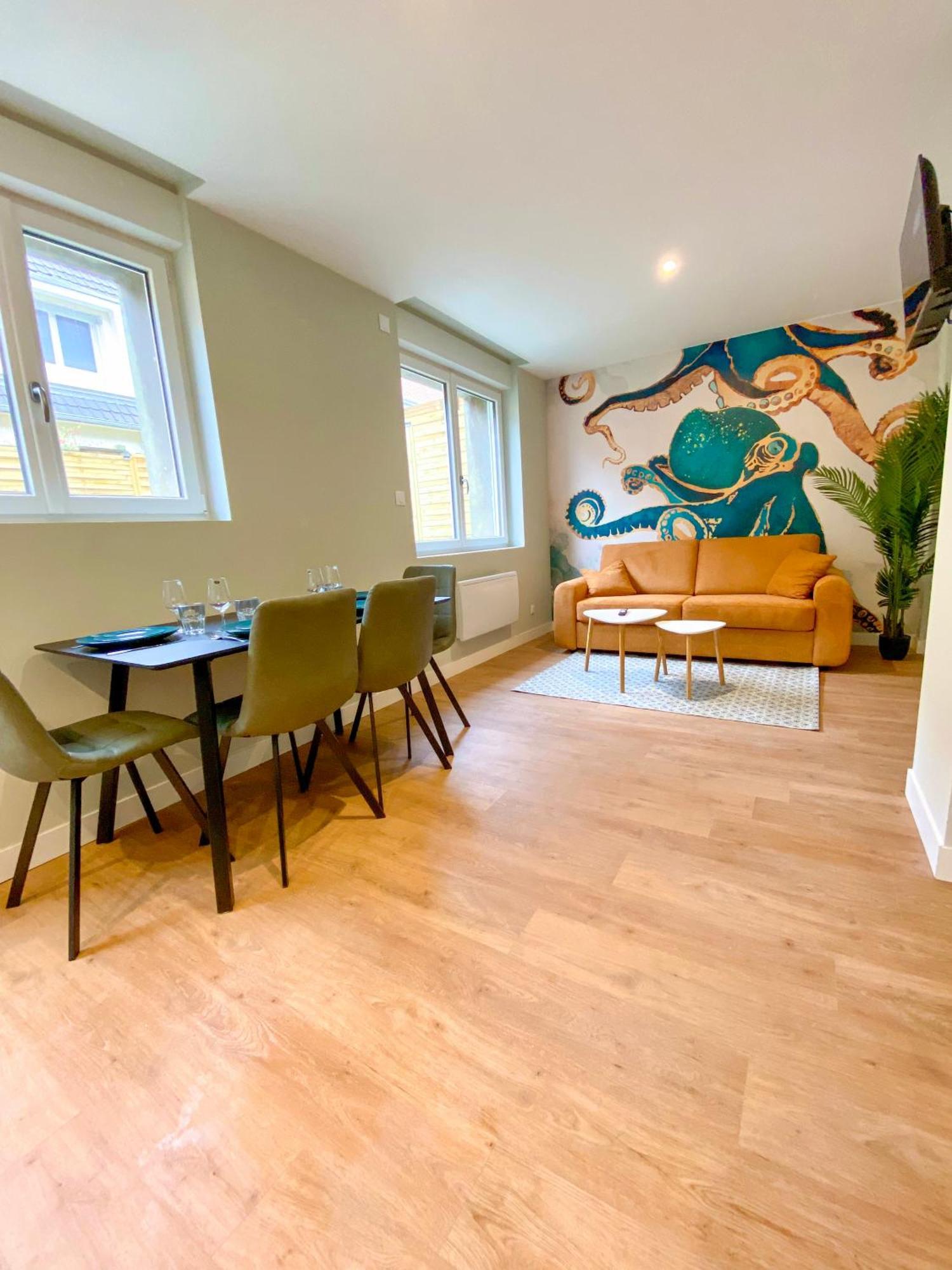 L'Octopus - Appartement 2 Adultes 2 Enfants Jardin, Proche Centre Et Plage Le Portel Exterior photo